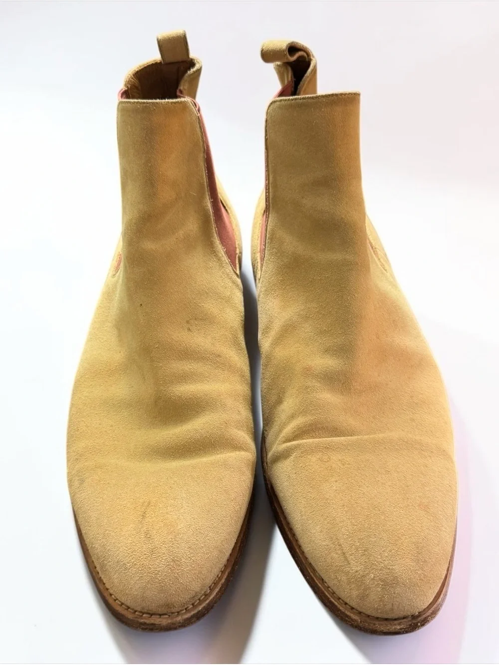 Taft Jude Chelsea Boots Suede Camel Handmade Tan EU 40 Spain